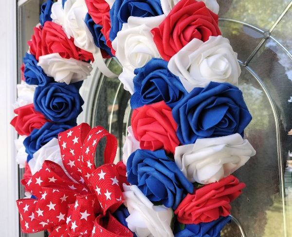 Rose Patriotic Wreath
