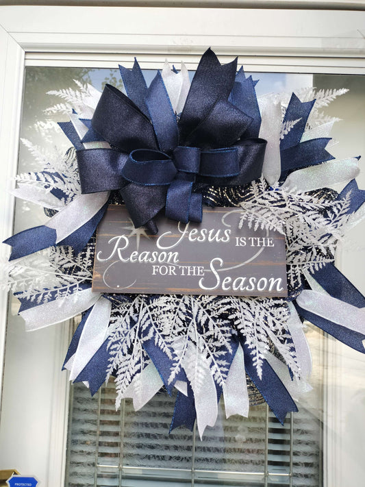 Jesus is the reason for the season wreath