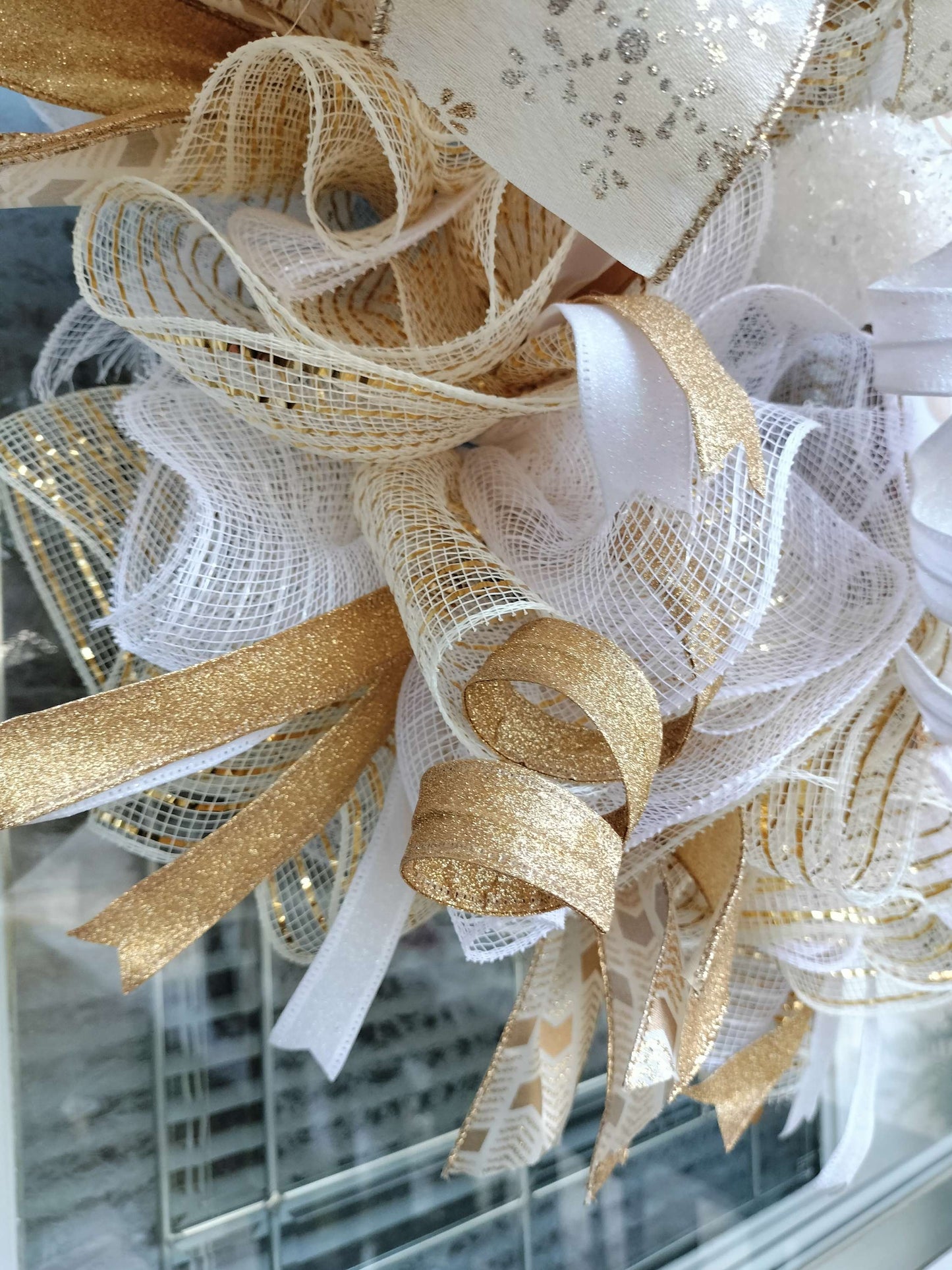 Elegant Gold Nutcracker Christmas Wreath