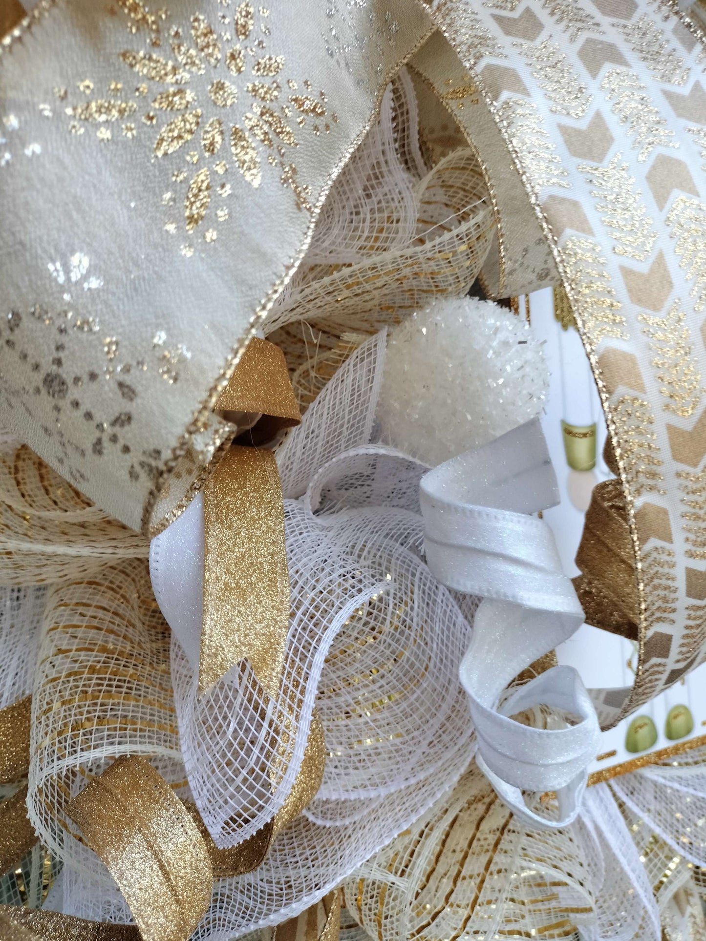 Elegant Gold Nutcracker Christmas Wreath