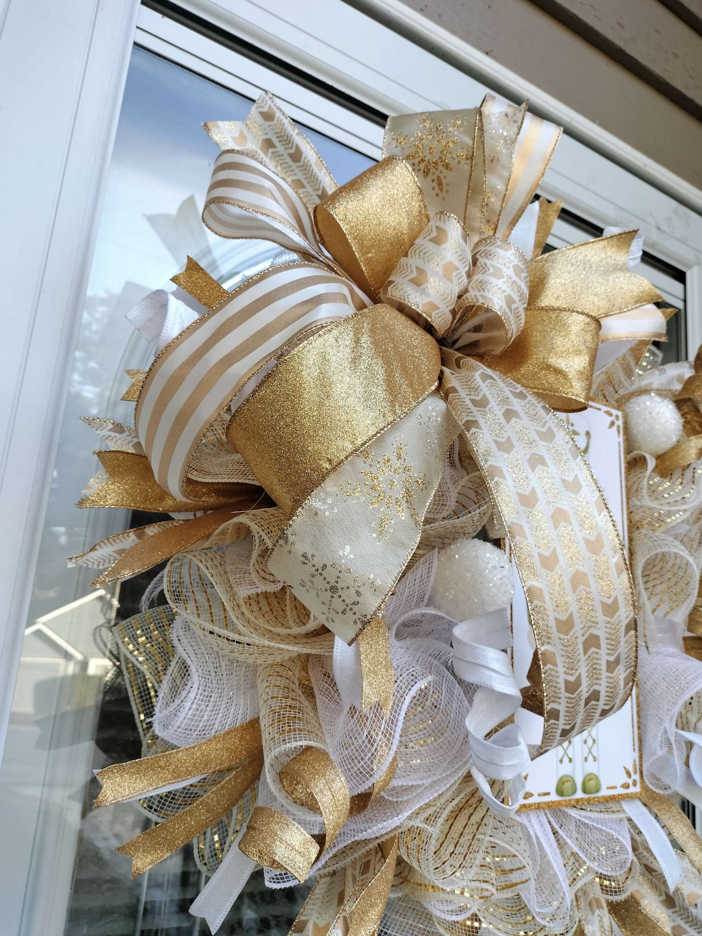 Elegant Gold Nutcracker Christmas Wreath