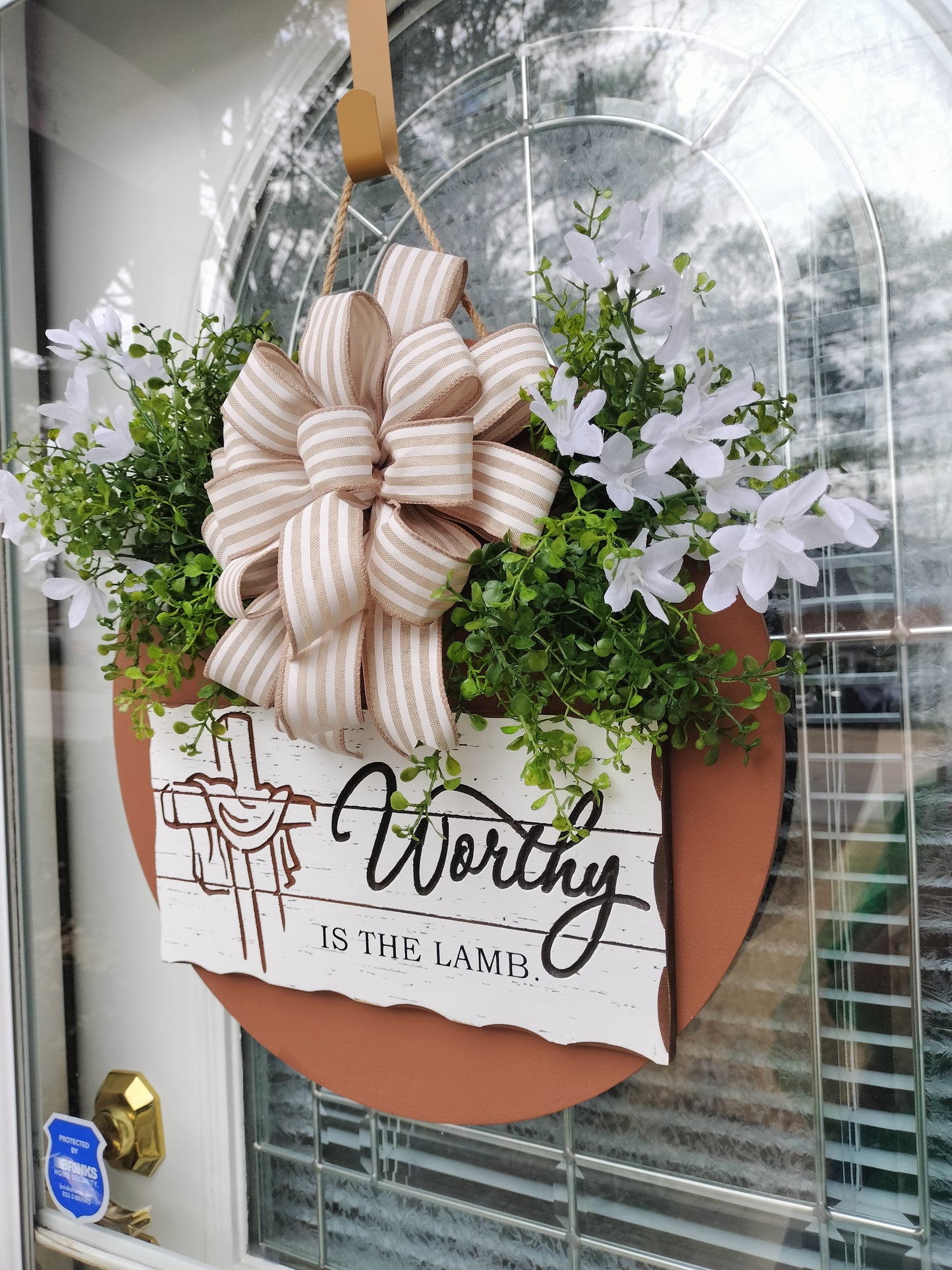 Worthy is the Lamb Rustic Door Hanger | Christian Home Décor