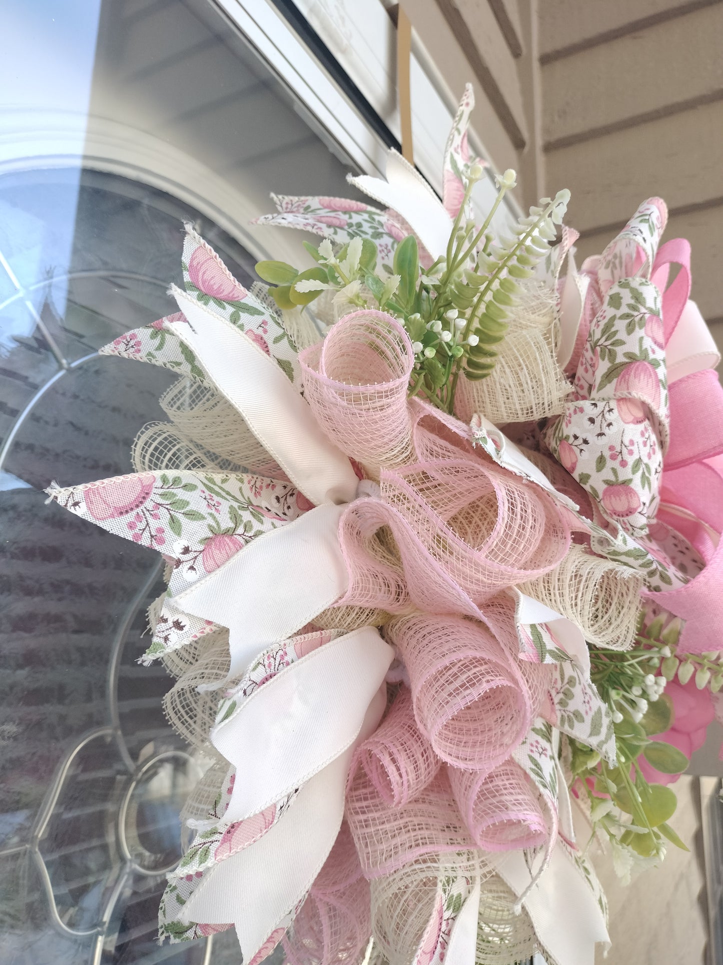 Pink Floral Peony Pixie Wreath