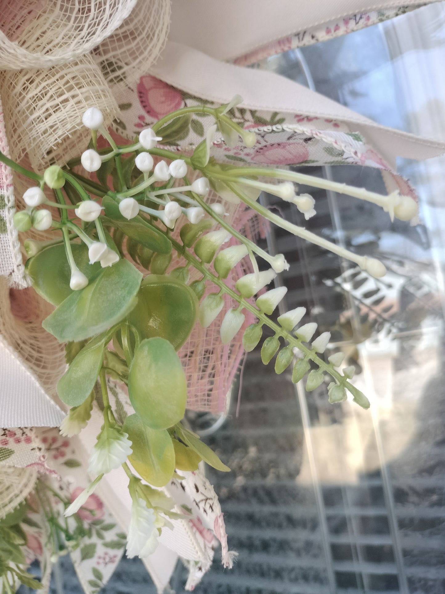Pink Floral Peony Pixie Wreath