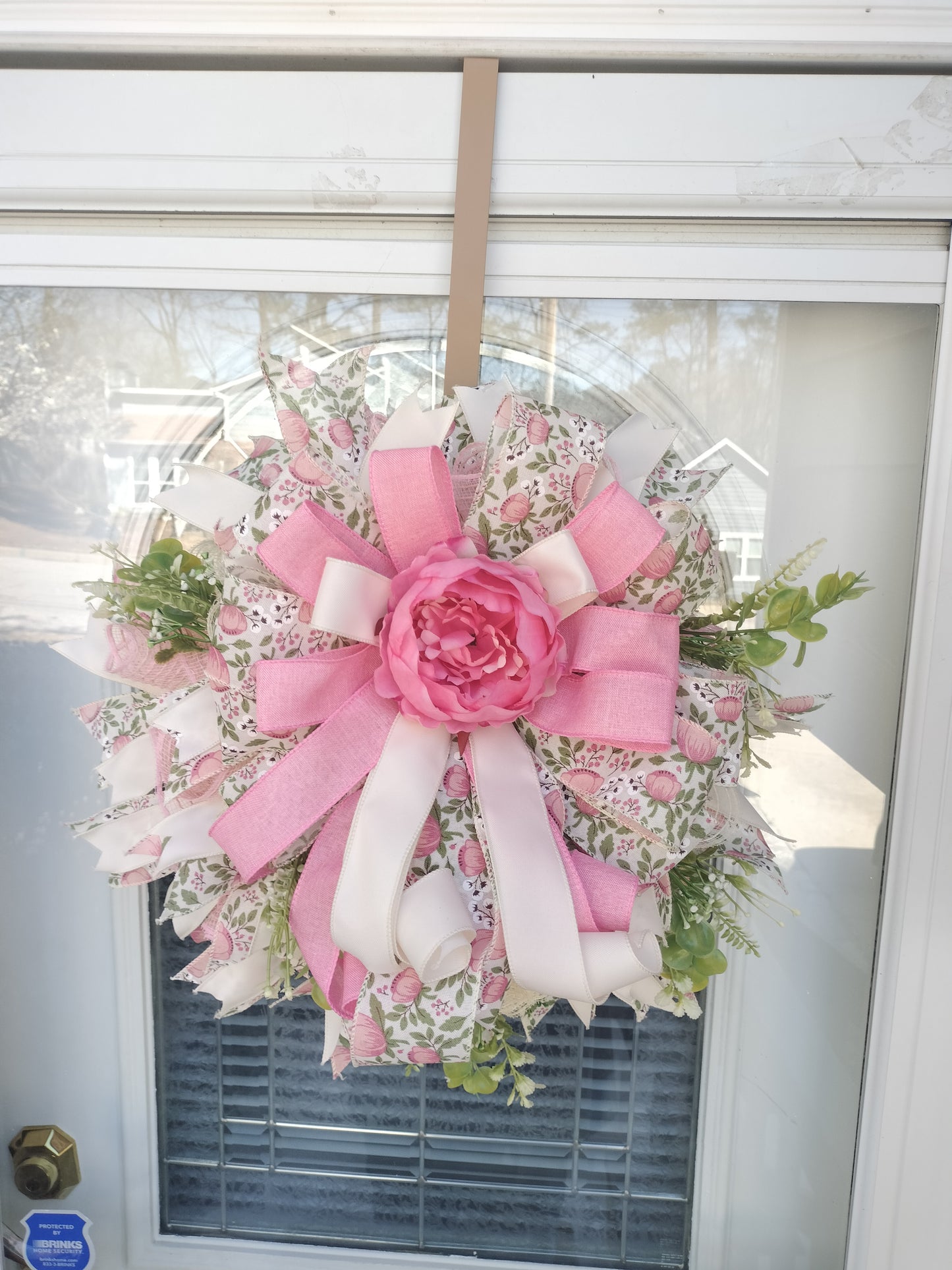 Pink Floral Peony Pixie Wreath