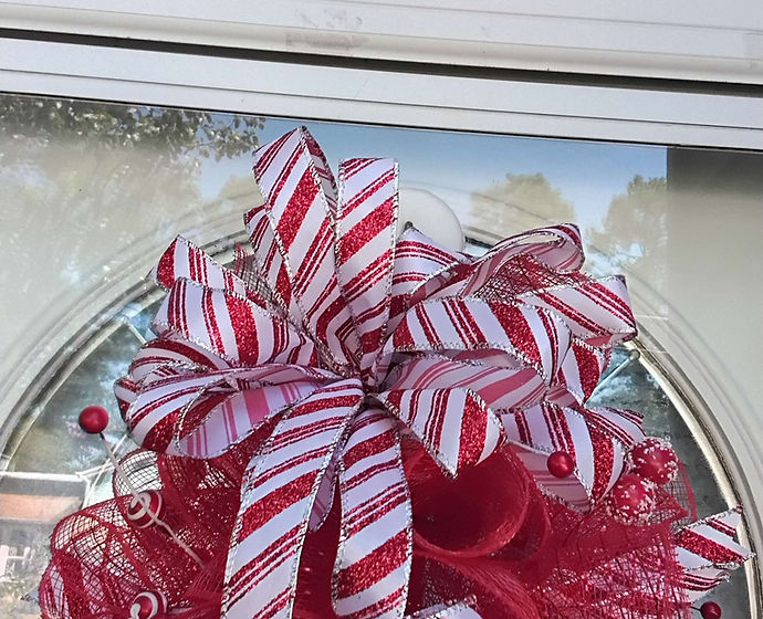Peppermint Christmas Wreath