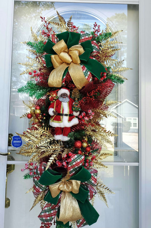 Elegant Santa Claus Holiday Swag