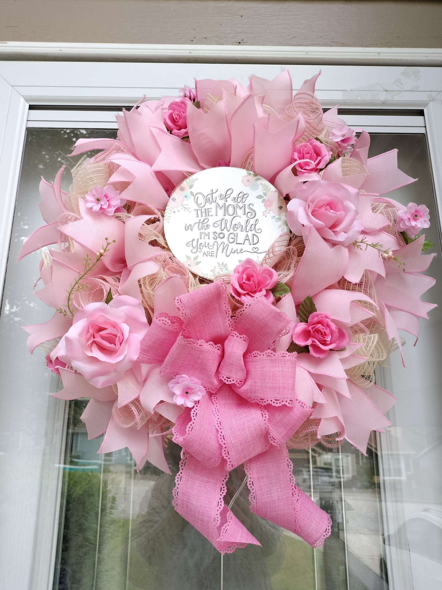 Mother's Day, Spring Wreath, Front Door,
