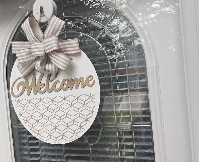 Welcome sign
