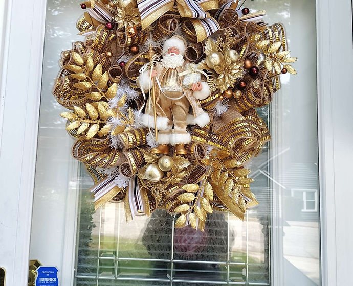 Santa Holiday Wreath