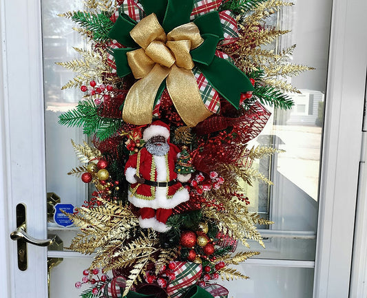 Elegant Santa Claus Holiday Swag