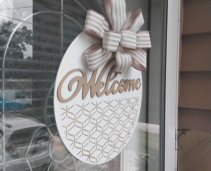 Welcome sign