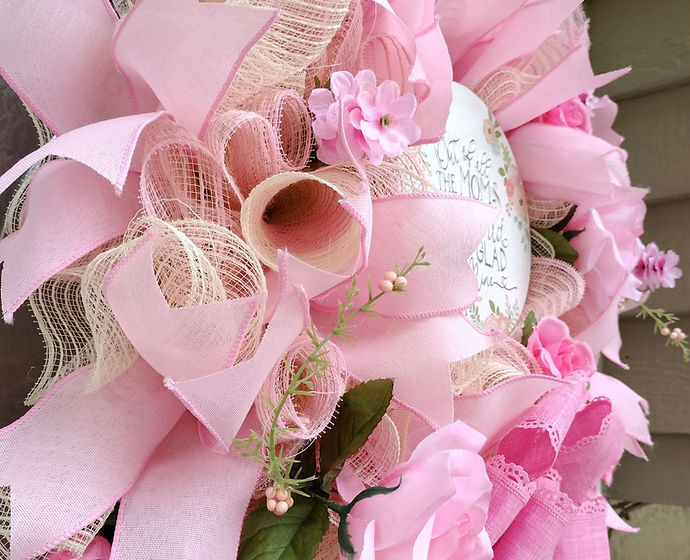 Mother's Day, Spring Wreath, Front Door,