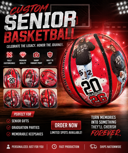 Custom Keepsake Basketball & Fan Bundle