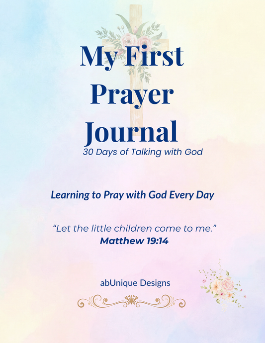Children's Prayer Journal | Daily Bible Activity, Christian Printable (PDF Download)