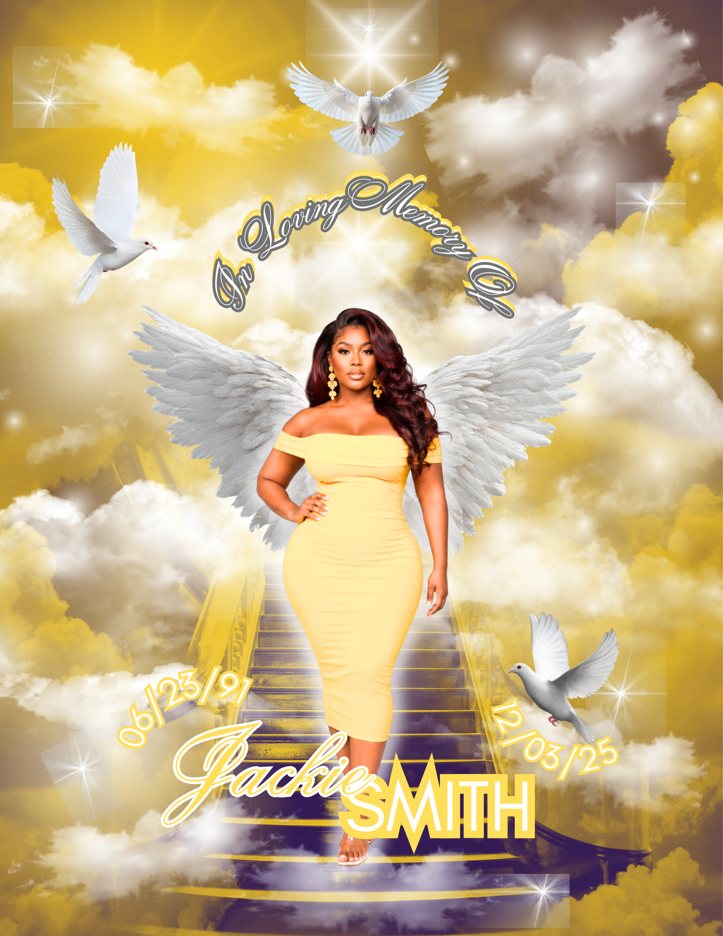 Editable Memorial Fan Templates Bundle