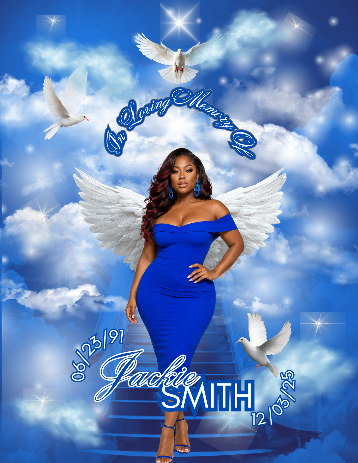 Editable Memorial Fan Templates Bundle
