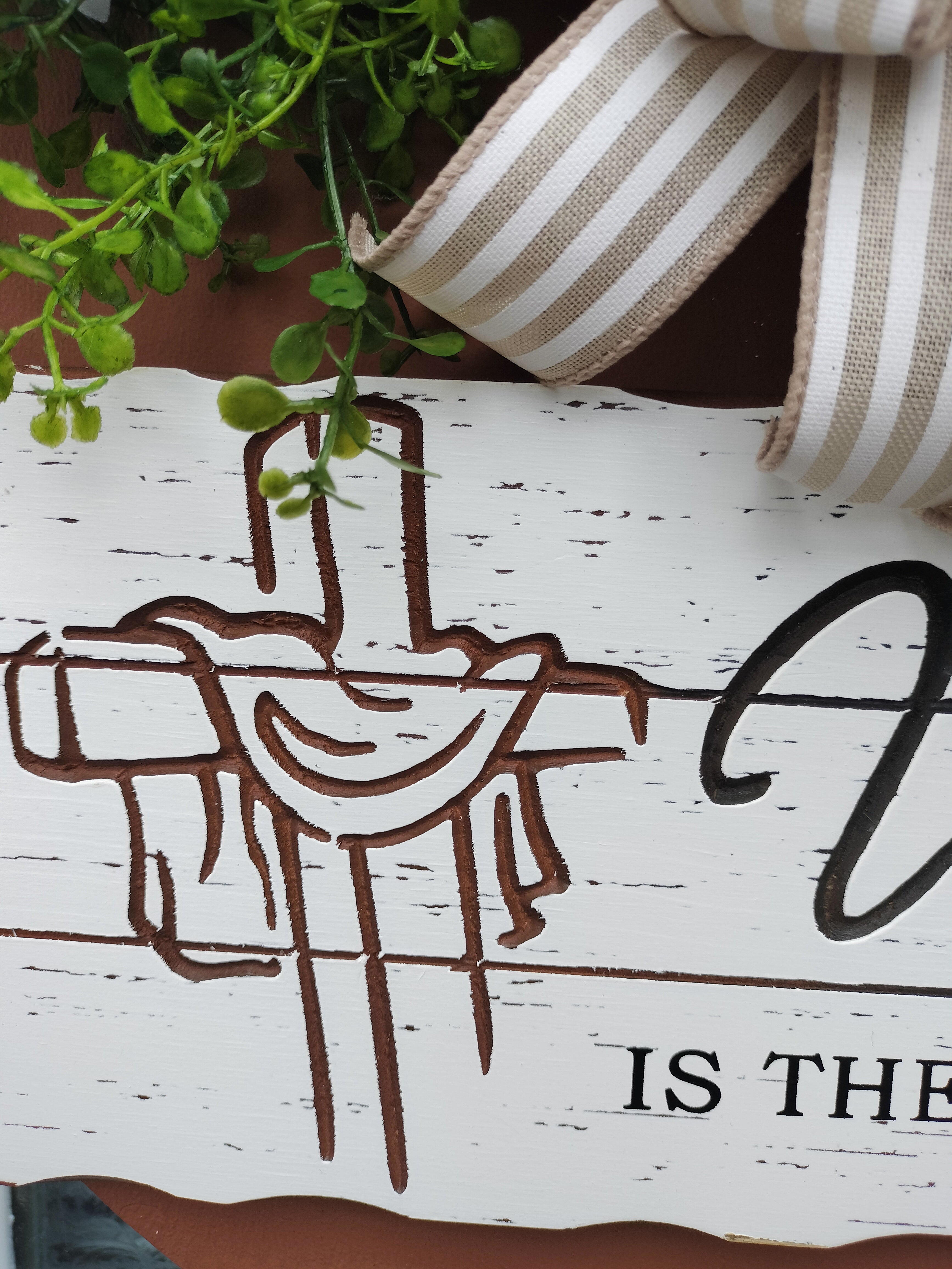 Worthy is the Lamb Rustic Door Hanger | Christian Home Décor