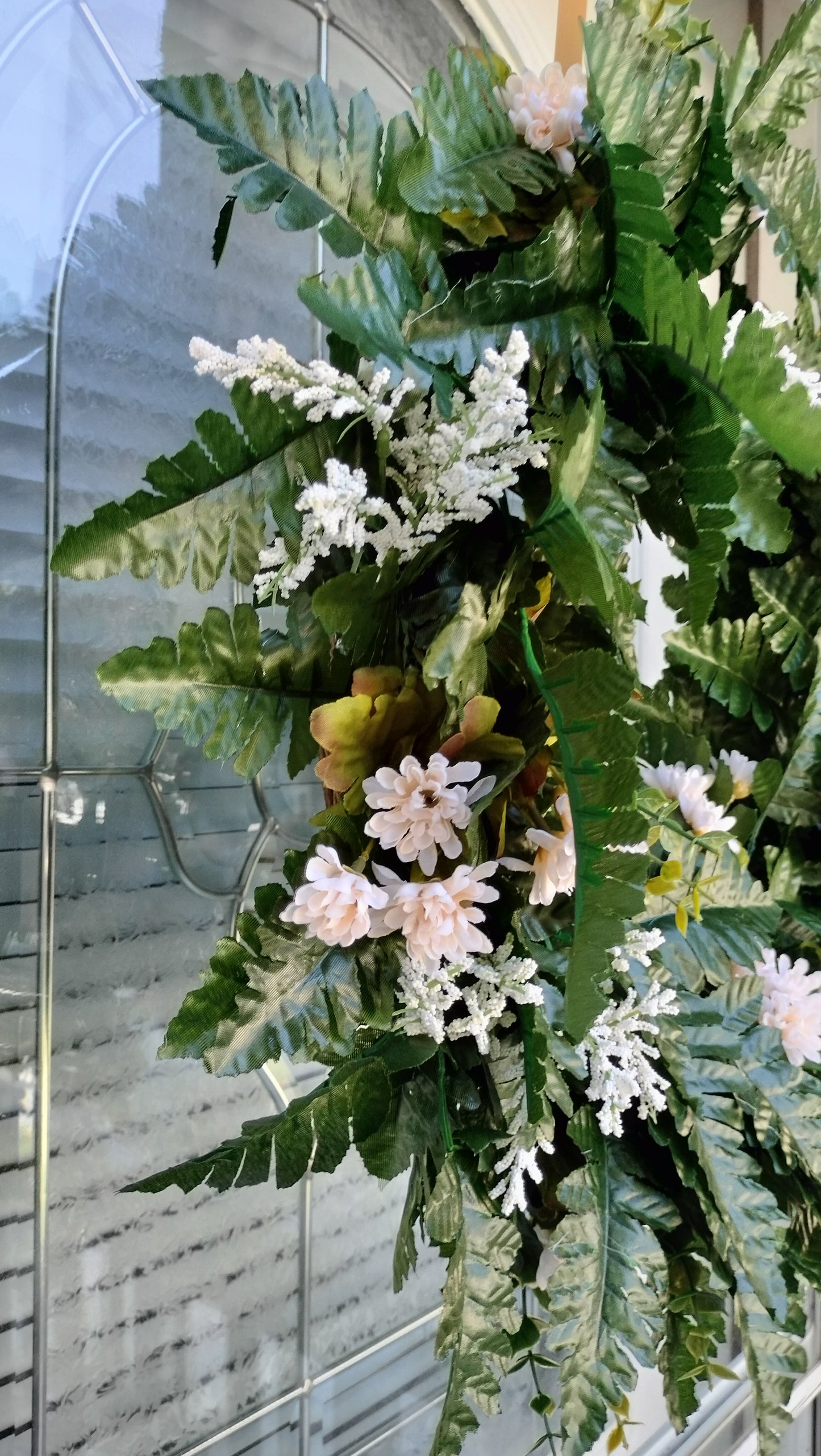 Elegant Green Fern Grapevine Wreath (Custom Order Pete)