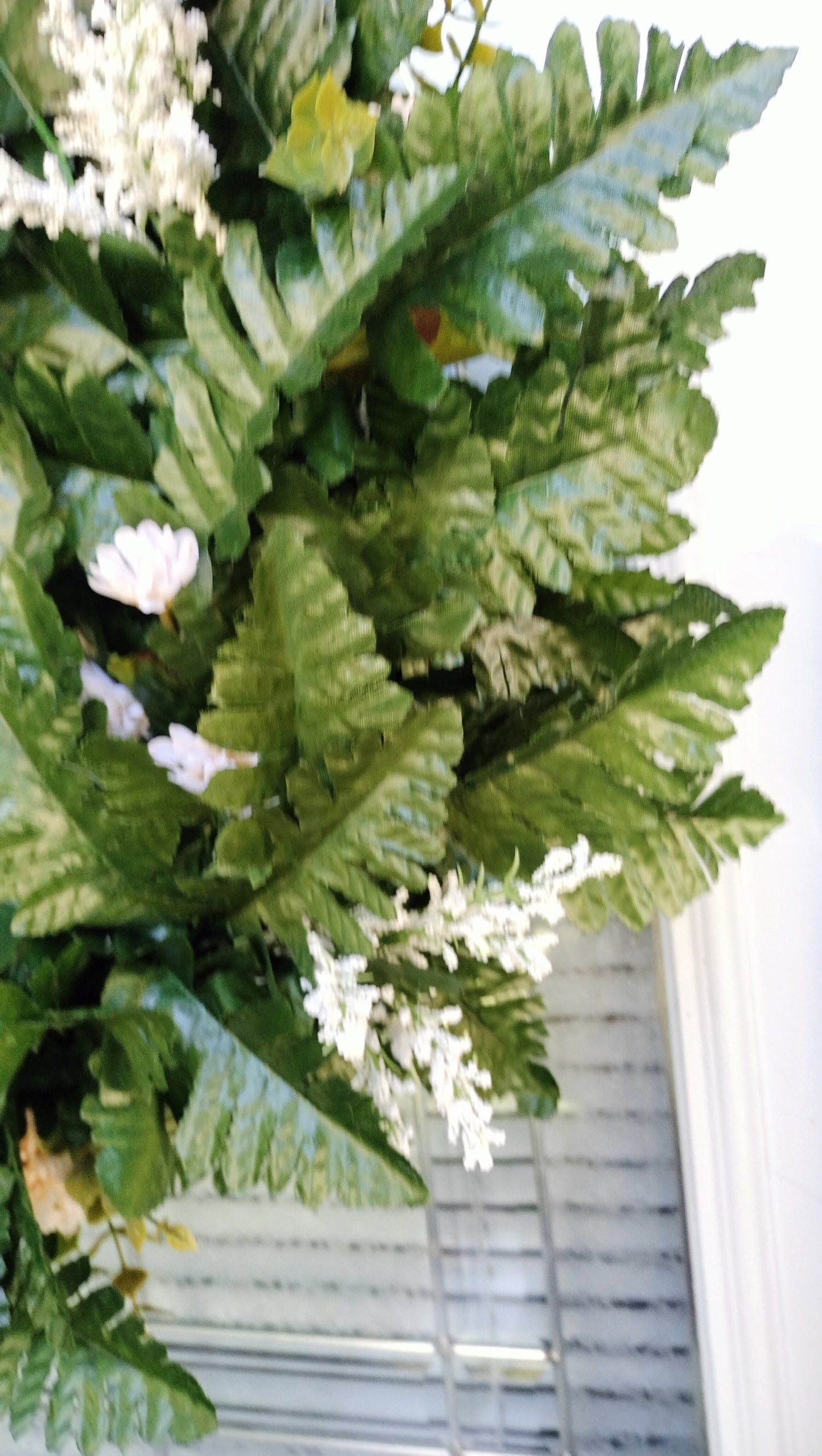 Elegant Green Fern Grapevine Wreath (Custom Order Pete)