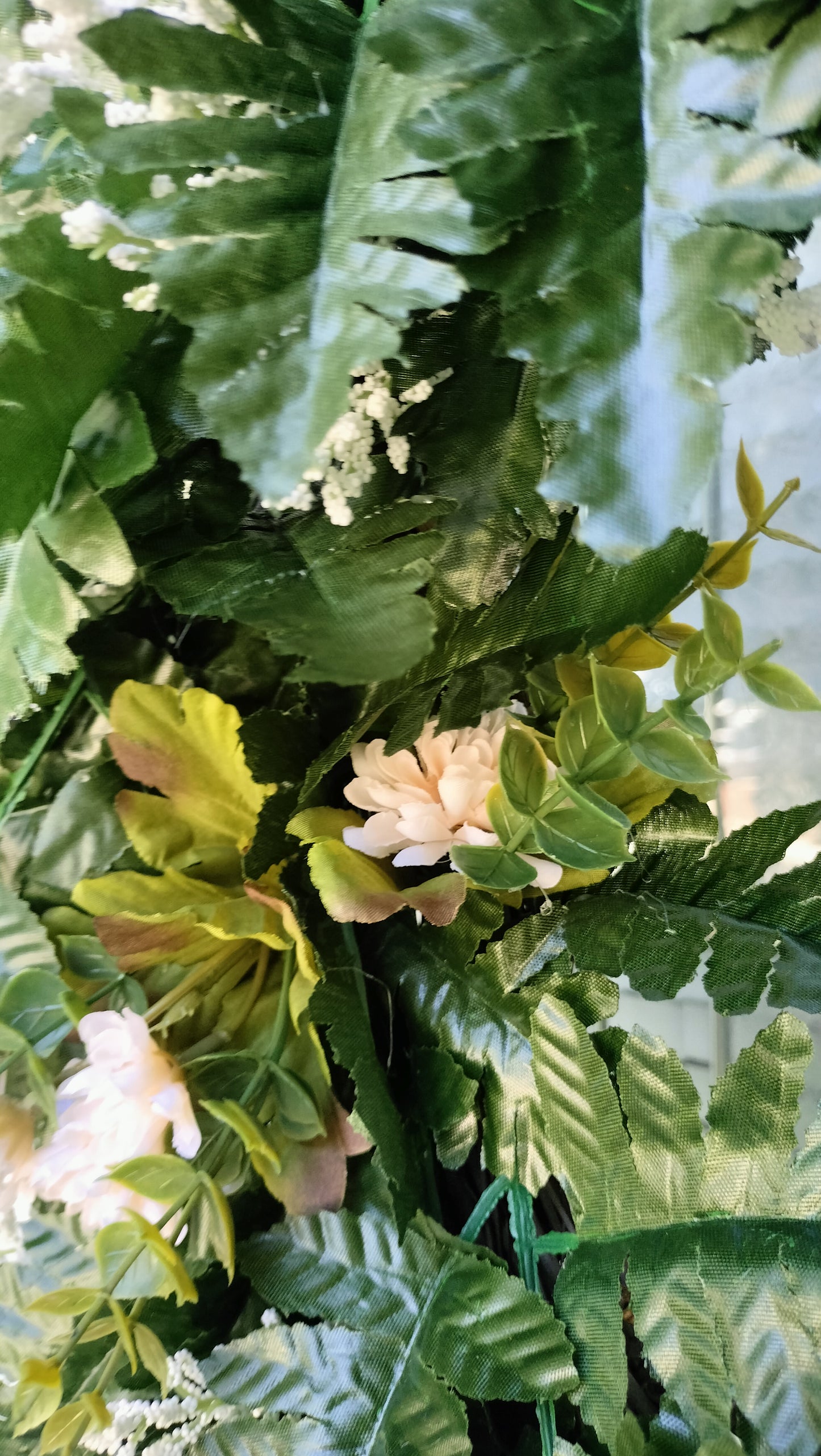 Elegant Green Fern Grapevine Wreath (Custom Order Pete)