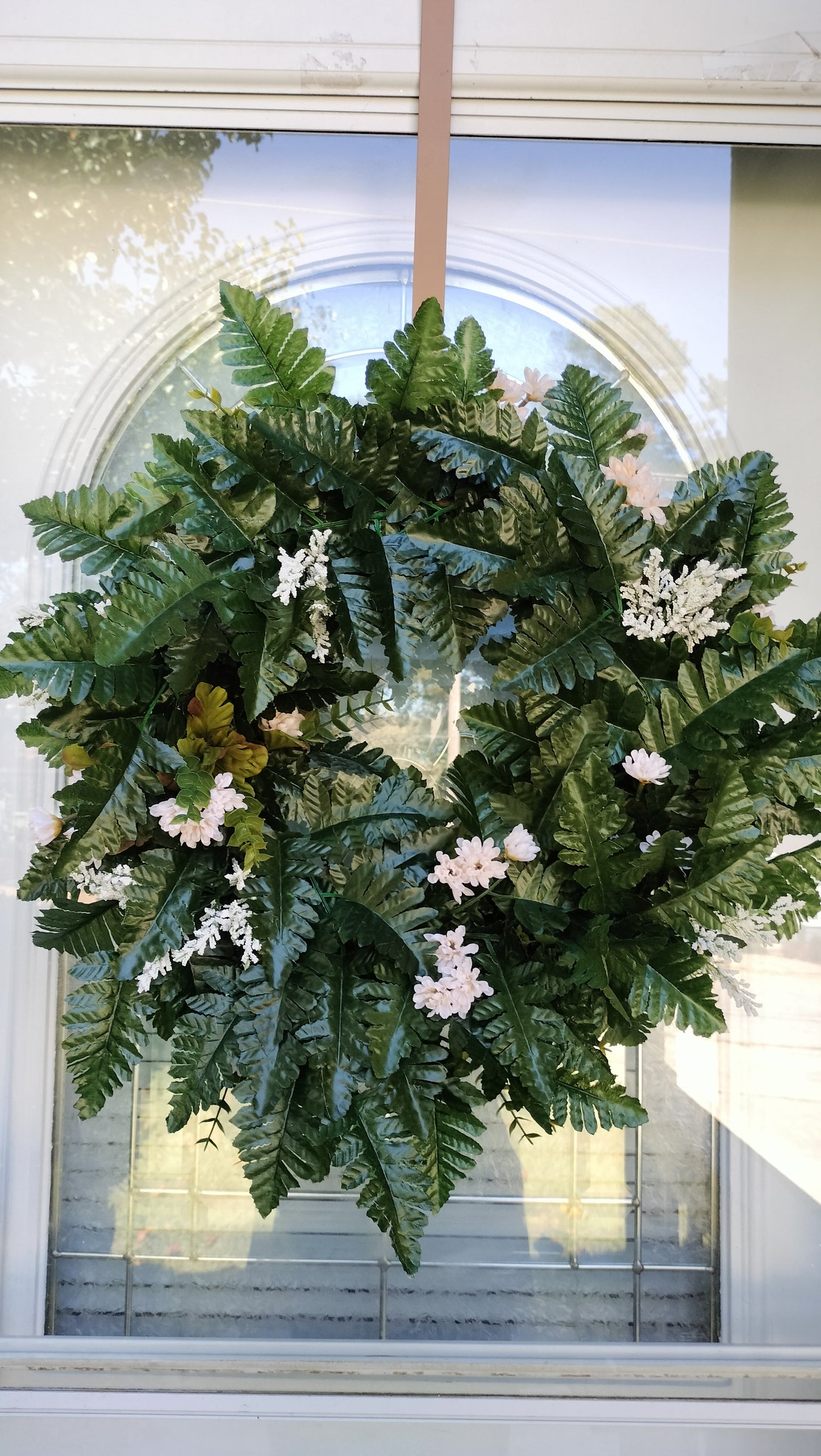 Elegant Green Fern Grapevine Wreath (Custom Order Pete)