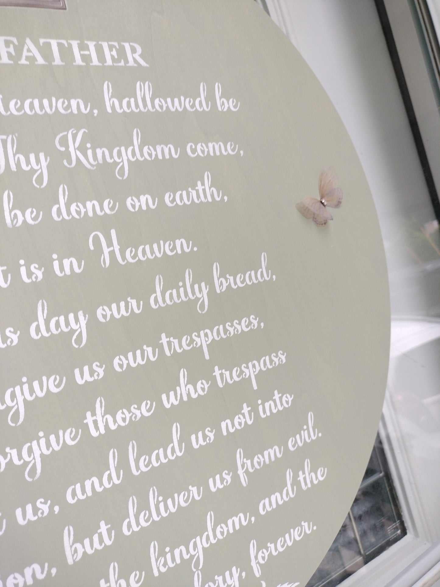 Our Father" Lord Prayer Door Sign