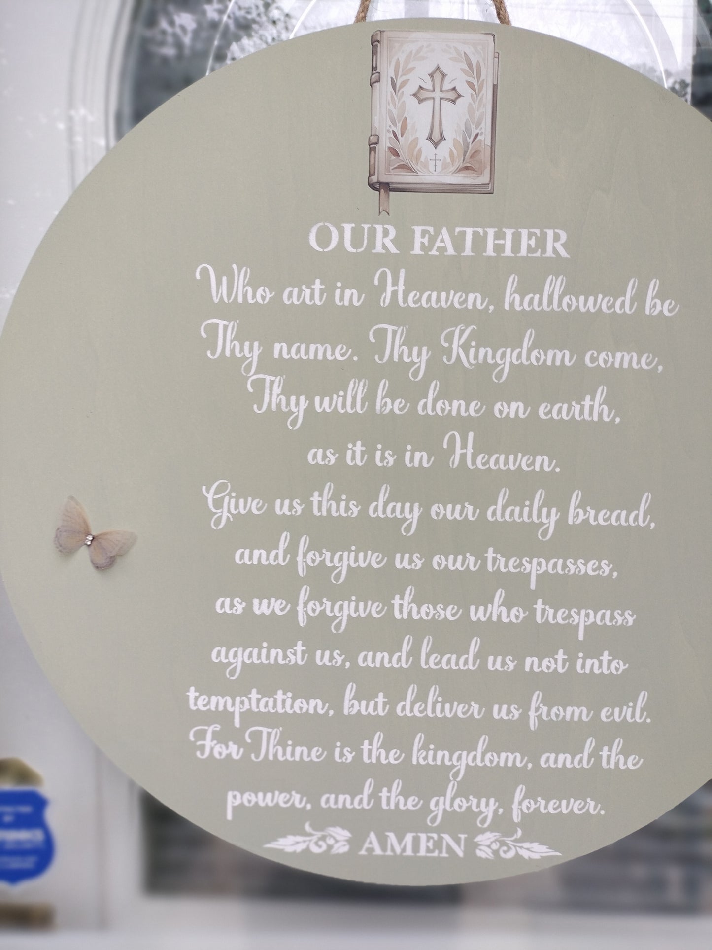 Our Father" Lord Prayer Door Sign